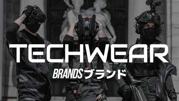 techwear brands are famous: acronym, Nike, adidas etc...