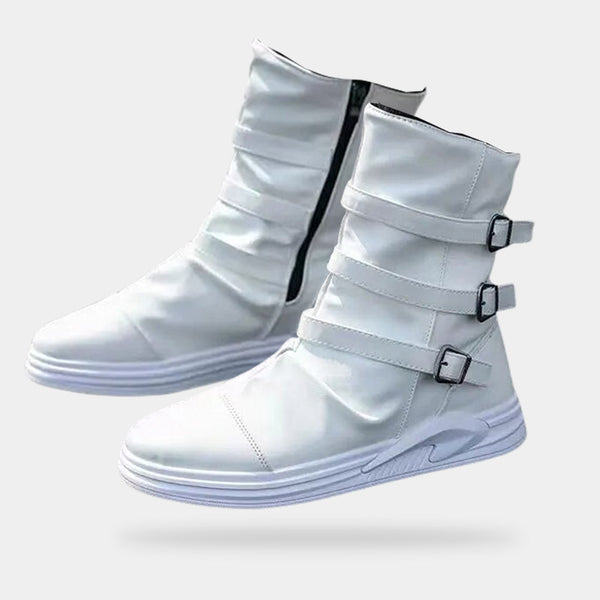 Those white techwear bots are lunarcore sneakers