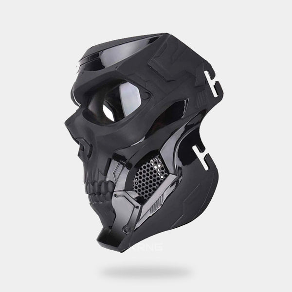 Use an airsoft tactical skull mask for military fashion