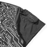 cotton black cyber shirt with a pocket