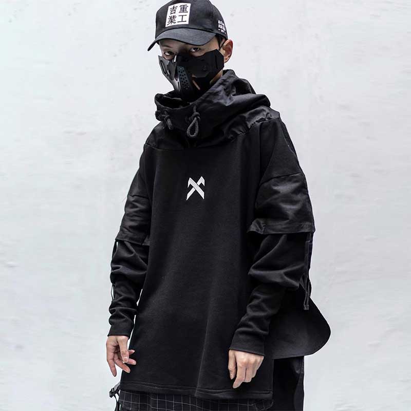 Black hoodie streetwear