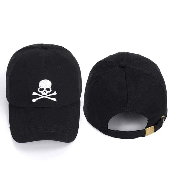 Black Skull Cap