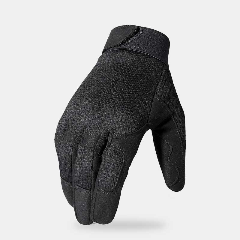 Black techwear gloves for dark fashion outfit
