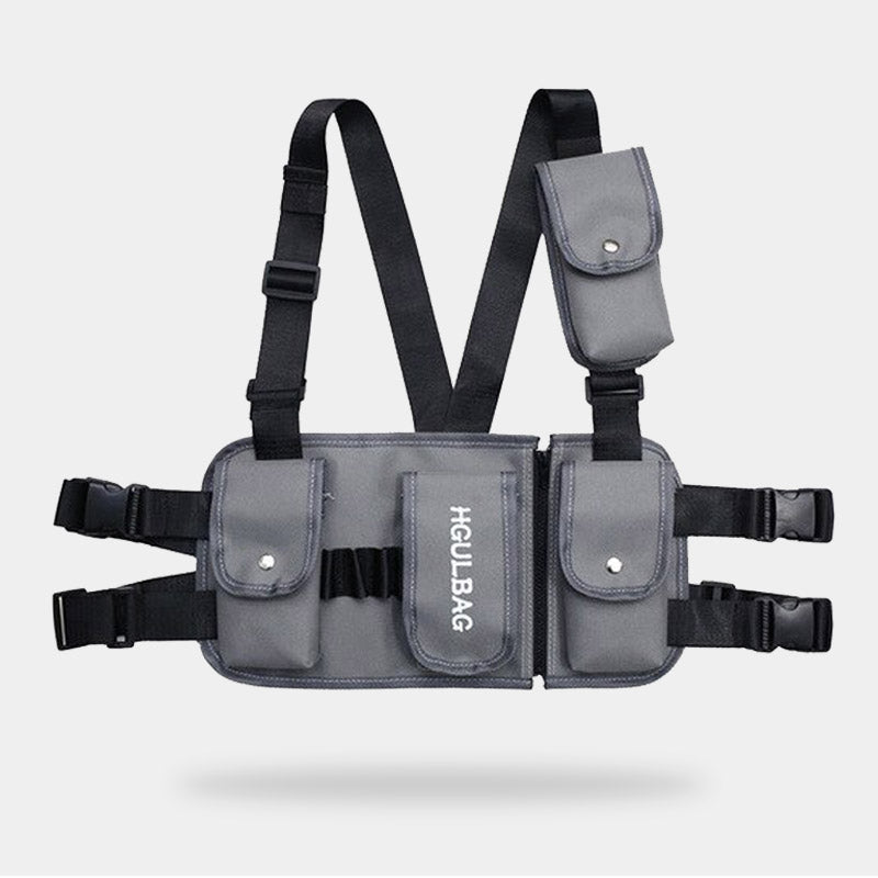 gray chest rig pouch