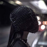 Cyberpunk mask with techwear goth style