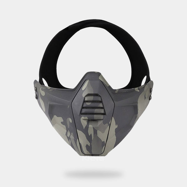 Half ninja mask urban with military camo pattern