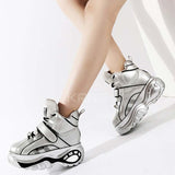 silver japanese cyberpunk shoes for kawaii outfit