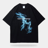 lightning shirt with black color for techwear outfit