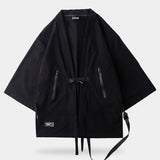 black mens kimono streetwear for techwear outfits