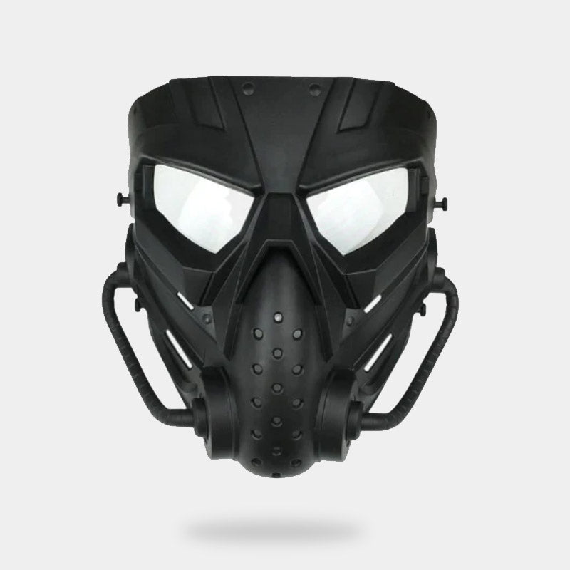Black military tactical face mask for techwear mask