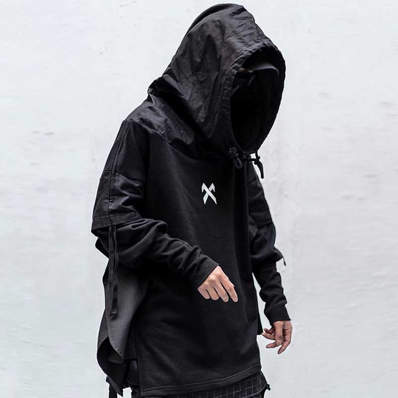 Black hoodie streetwear