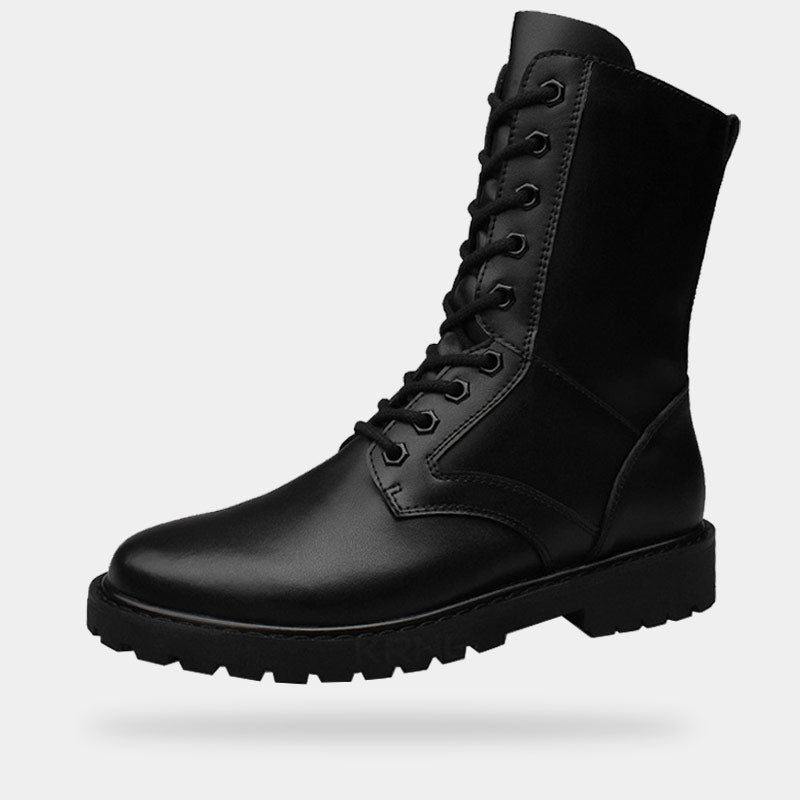 techwear combat boots to match with military warcore outfit