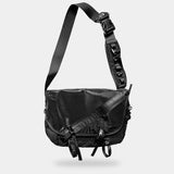 Black techwear crossbody bag for your fashion accessories