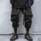 Techwear urban ninja pant with black sneakers